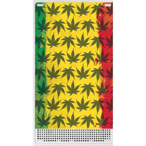 Marijuana Rasta Pattern Xbox Series S Console Skin